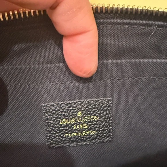 Louis Vuitton Black Embossed Pouch - Picture 4 of 5